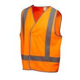 7PVT36 VEST MASTER  H-BACK HI VIS D/N TAPED POLYESTER VELCRO FRONT