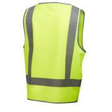 7PVT36 VEST MASTER  H-BACK HI VIS D/N TAPED POLYESTER VELCRO FRONT