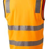 7PVT58 VEST MASTER SUMMER AIR HI VIS D/N VIC RAIL TAPED