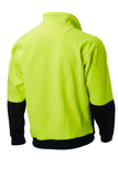 7WF065 WINDCHEATER L/SLEEVE MASTER HI VIS  2 TONE 300GSM FLEECY POLYESTER/COTTON