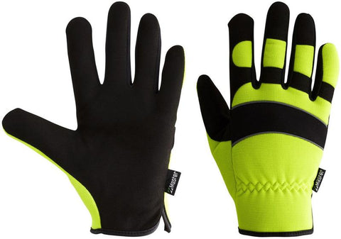 5MC8175HV GLOVE SAFETY MASTER RIGGER HI VIS MECHANICS SYNTHETIC LEATHER PALM FOAM BACK