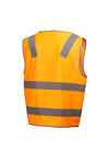 7PVT38 VEST MASTER PYRO HI VIS D/N TAPED FR POLYESTER ZIP CLOSURE