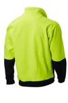 7WF065 WINDCHEATER L/SLEEVE MASTER HI VIS  2 TONE 300GSM FLEECY POLYESTER/COTTON