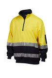 7WFT075 WINDCHEATER MASTER HI VIS D/N 3M TAPED 2 TONE COTTON JERSEY FLEECE