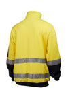 7WFT075 WINDCHEATER MASTER HI VIS D/N 3M TAPED 2 TONE COTTON JERSEY FLEECE