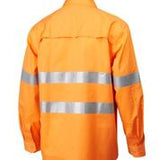 7WM414 SHIRT L/SLEEVE MASTER HI VIS D/N 190GSM COTTON DRILL