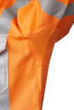 7WM421 SHIRT L/SLEEVE MASTER  HI VIS D/N NSW RAIL 3M TAPED 155GSM COTTON DRILL