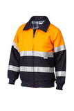 7WJHT520 JACKET MASTER SUMMIT HI VIS D/N 3M TAPED 2 TONE 21OZ BLUEY WOOL/NYLON
