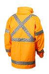 7WJHT71 JACKET MASTER NSW RAIL 4 IN 1 HI VIS D/N TAPED 2 TONE POLYESTER OXFORD