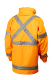 7WJHT71 JACKET MASTER NSW RAIL 4 IN 1 HI VIS D/N TAPED 2 TONE POLYESTER OXFORD